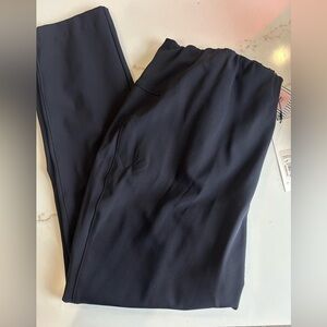 Veronica Beard navy zip back scuba pants size -8 NWT